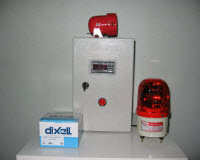 Dixell temperature warning cabinet